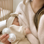 Silver Nursing Cups with Silicone Pads
